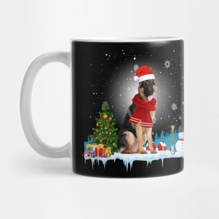 Funny German Shepherd Christmas T-shirt Mug